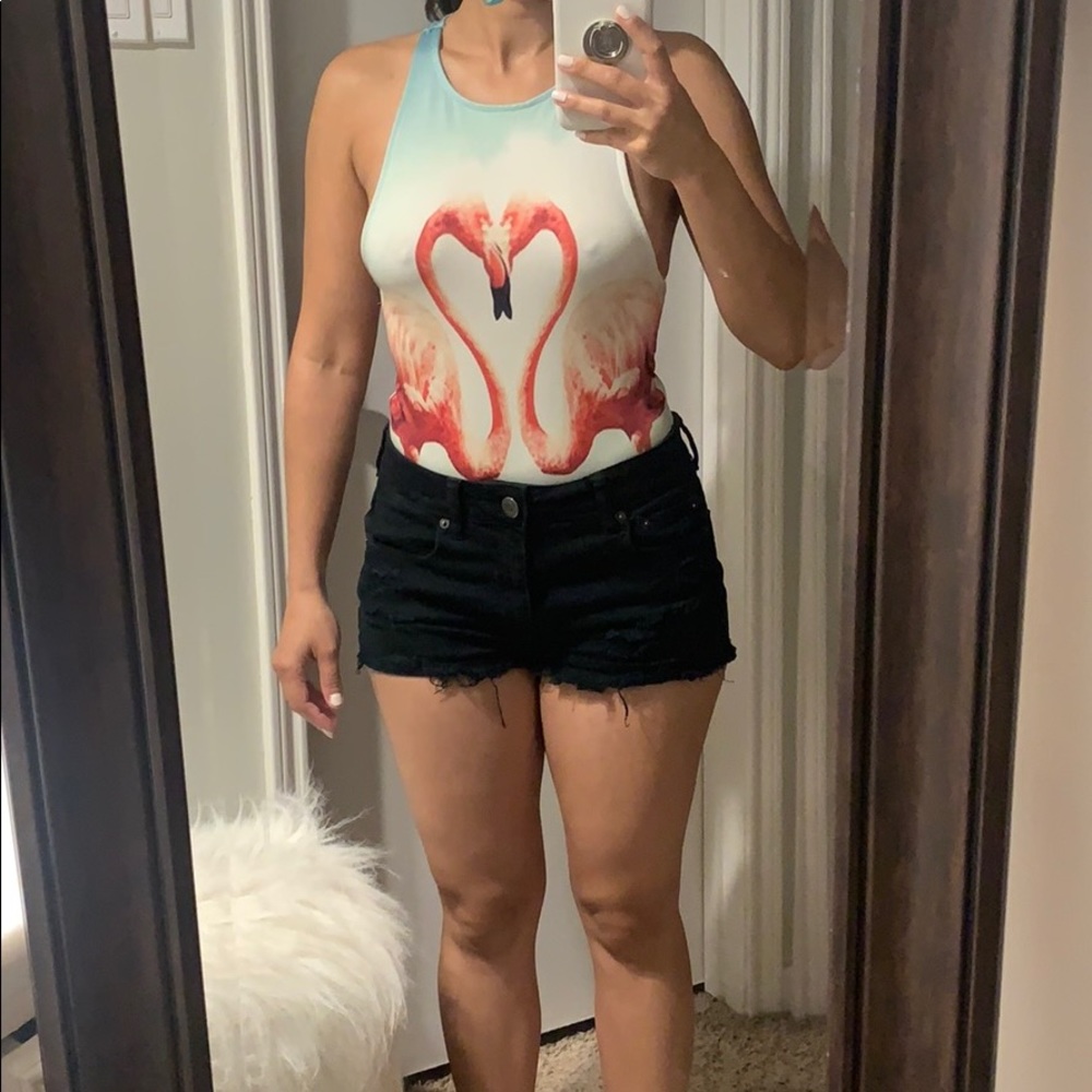 flamingo bodysuit 🦩🦩